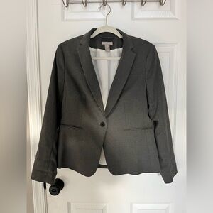 H&M Charcoal Tailored Blazer – Women’s Size M
